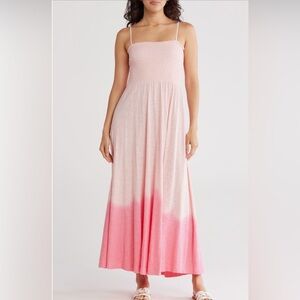ATM Anthony Thomas Melillo 
cherry blossom co
Maxi Dress/Tonal Drop Slub Jersey